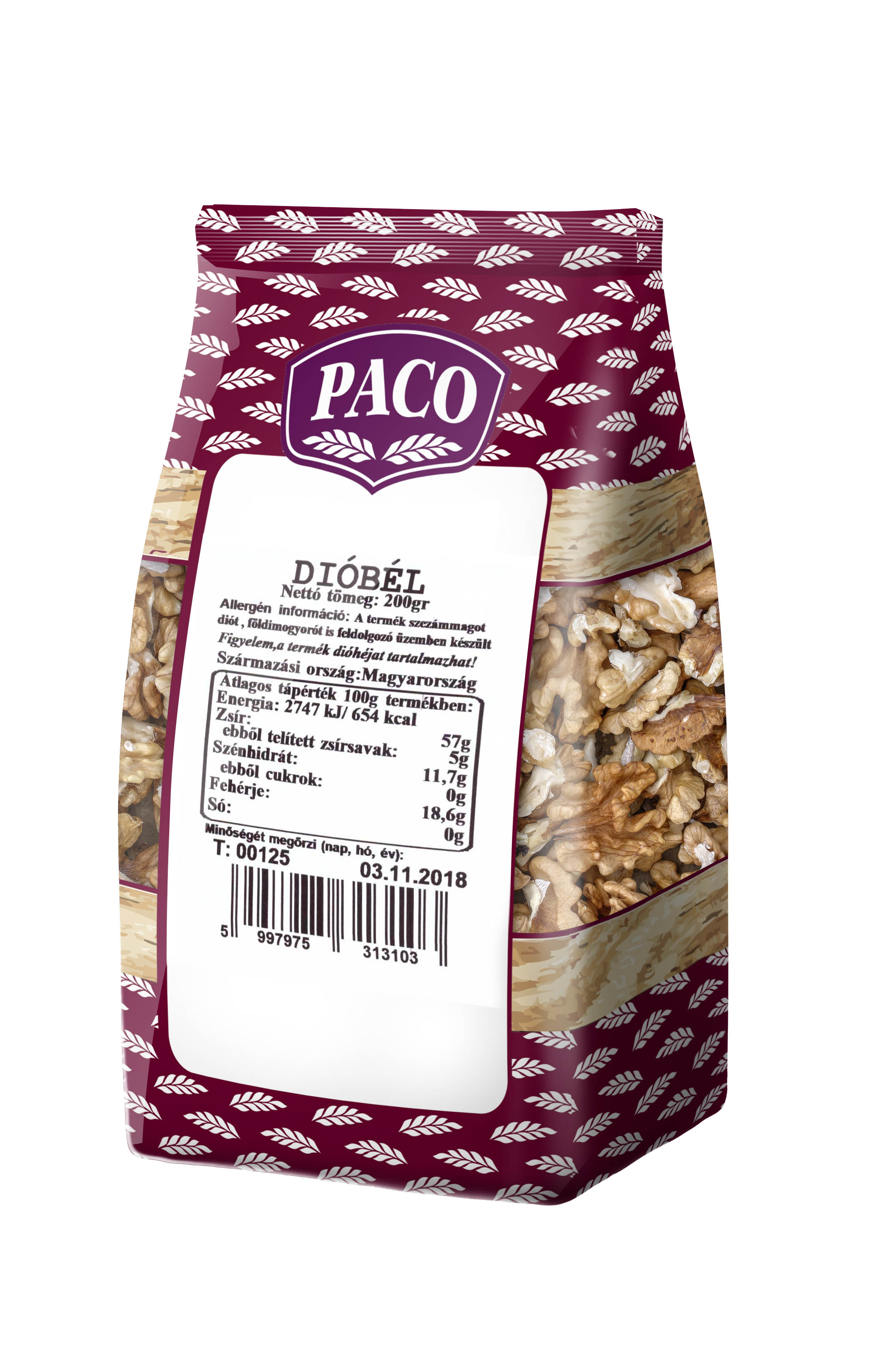 PACO Dióbél Origin 200g